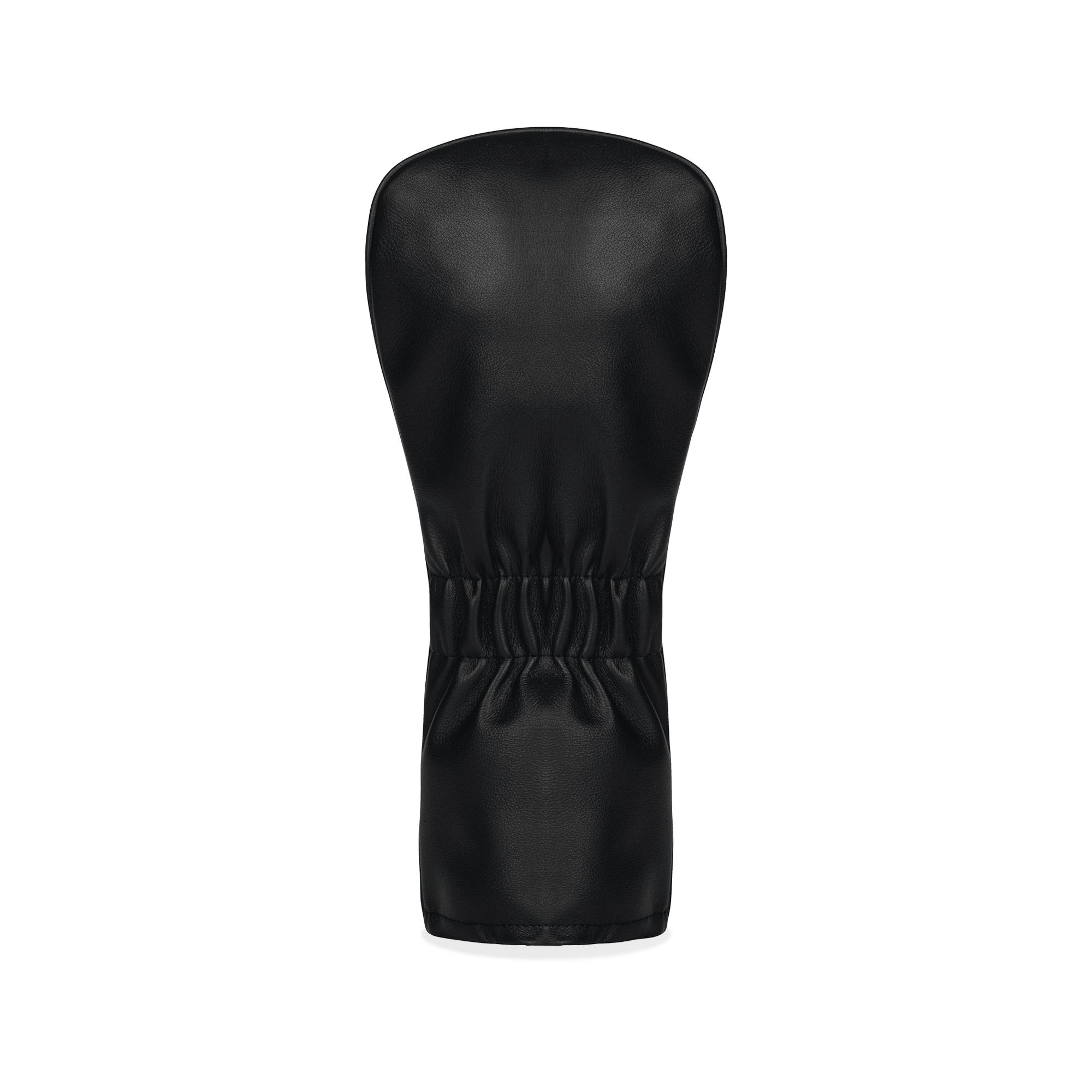 White and Black Leather Headcover