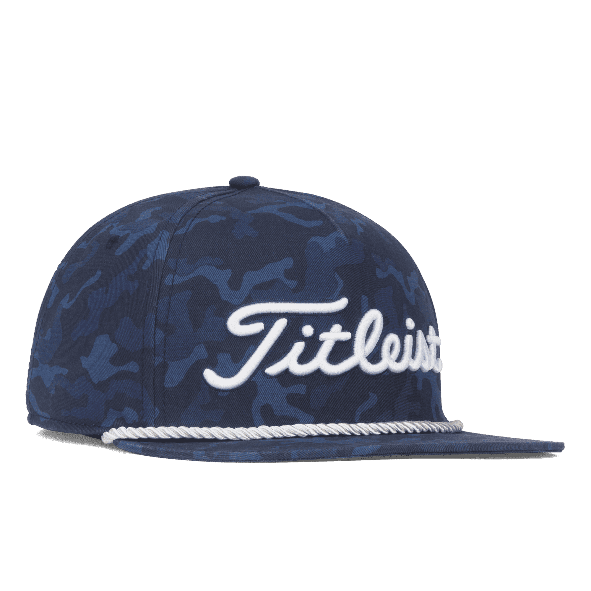 Navy Camo Cotton Rope Flat Bill