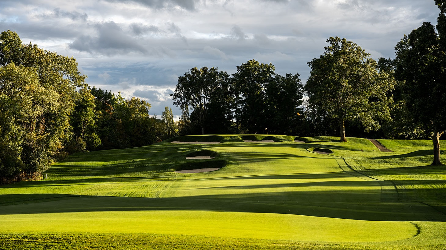 Another beautiful view of the 320-yard 14th hole,...