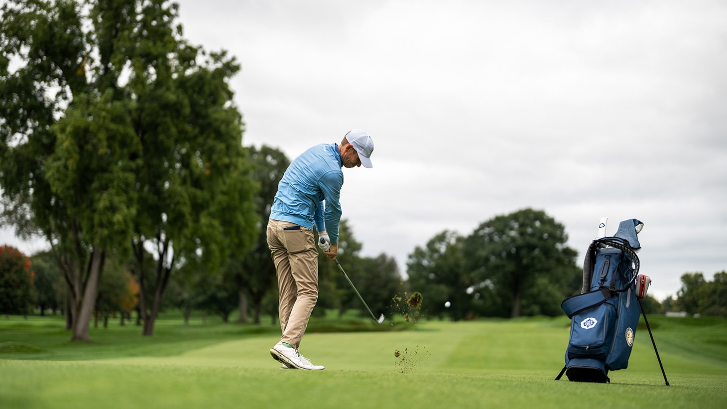 A picture-perfect strike from PGA professional...